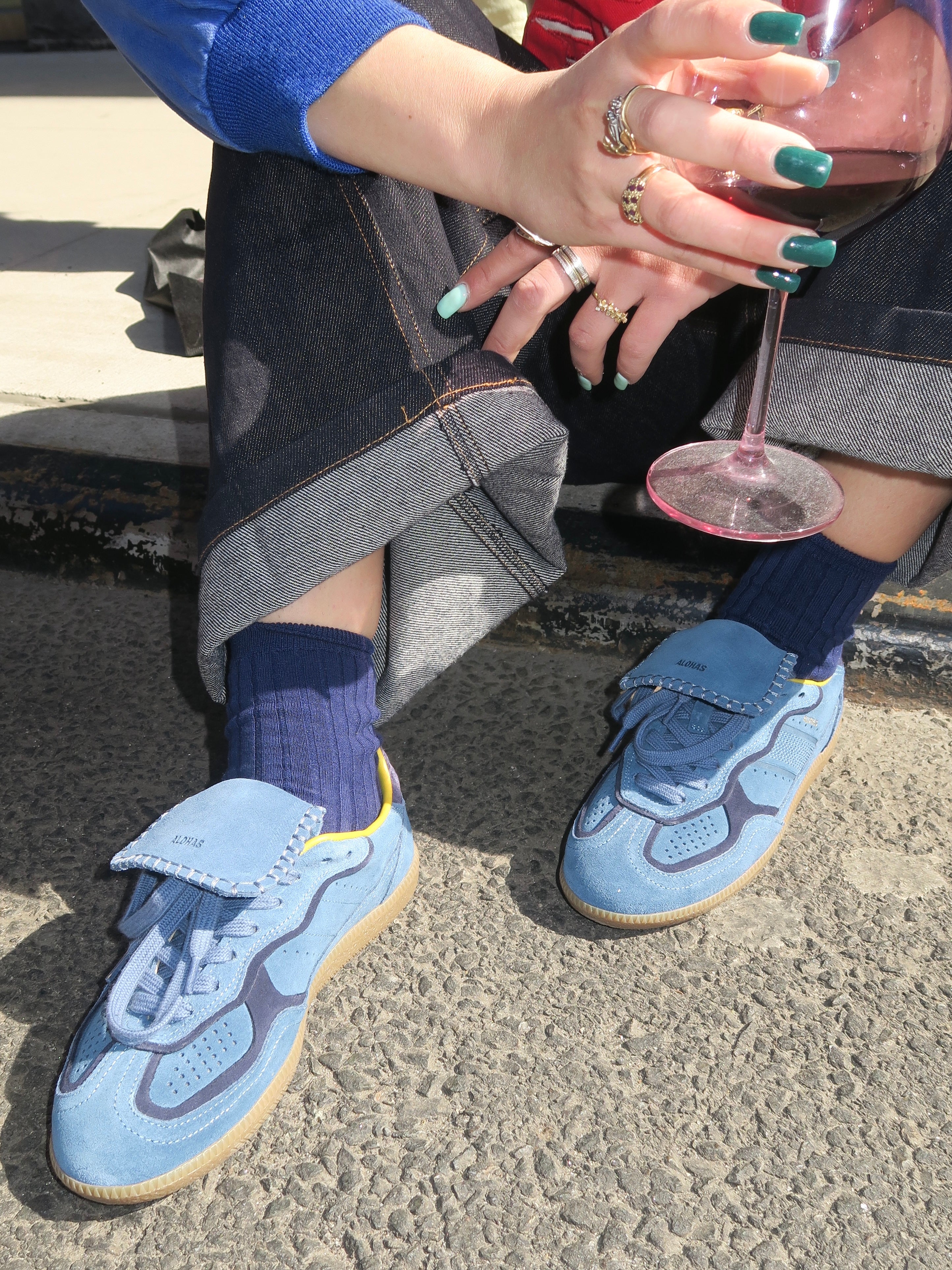 Tb.490 Club Suede Blue Leather Sneakers