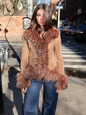 Juniper Fur Lined Jacket in Java