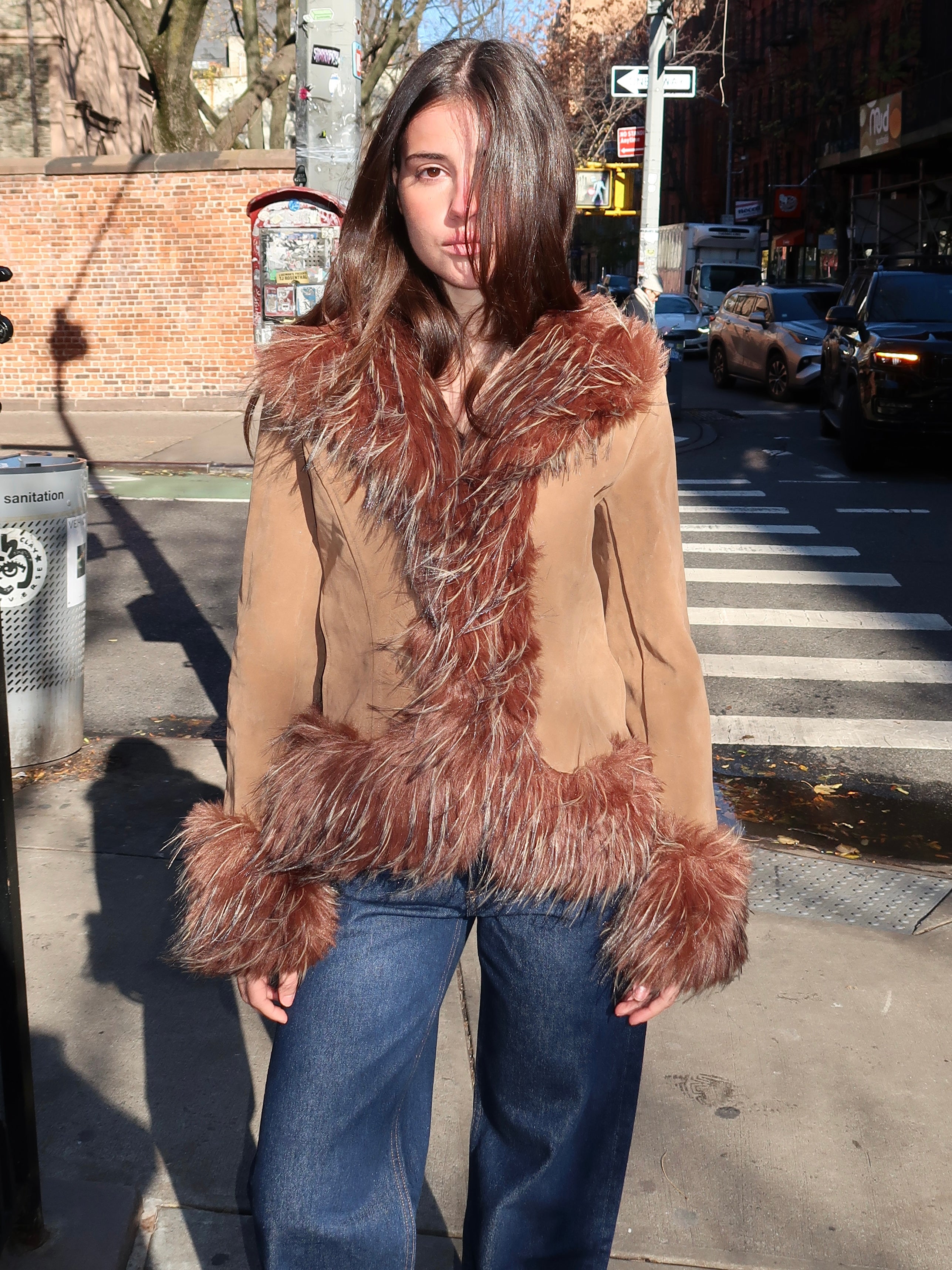 Juniper Fur Lined Jacket in Java