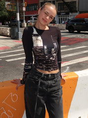 Heidi Long Sleeve in Skyline