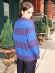 The Cotton Knit Stripe Crewneck Sweater