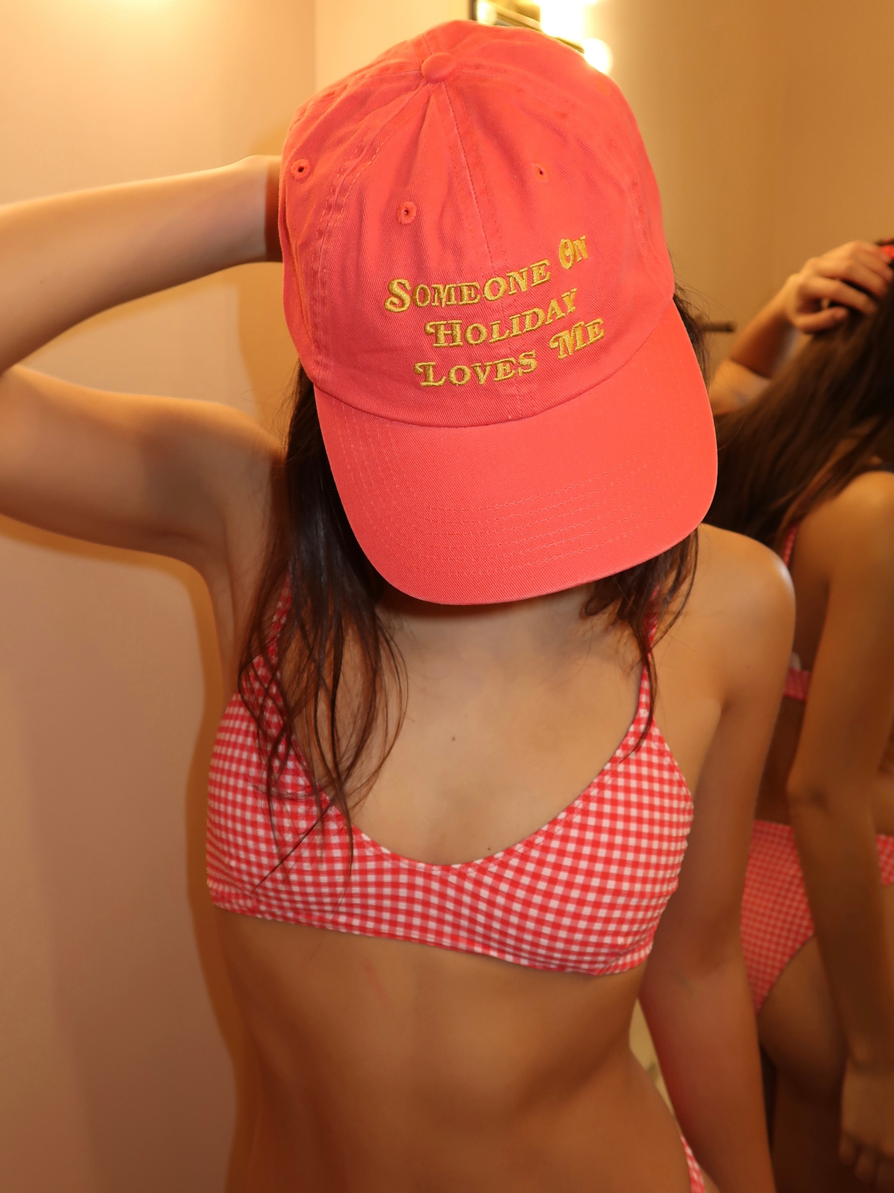 Someone On Holiday Cap in Red