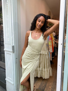 Felicity Dress in Green Tea