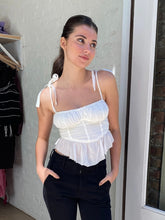 Load image into Gallery viewer, Belle Tie Top in White
