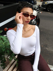 Valentina Sunglasses in Transparent Brown