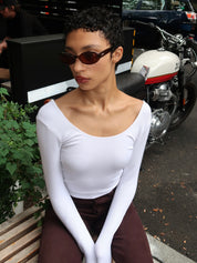 Valentina Sunglasses in Transparent Brown