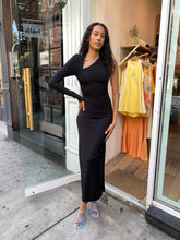 Load image into Gallery viewer, Elena Long Sleeve Dress in Black
