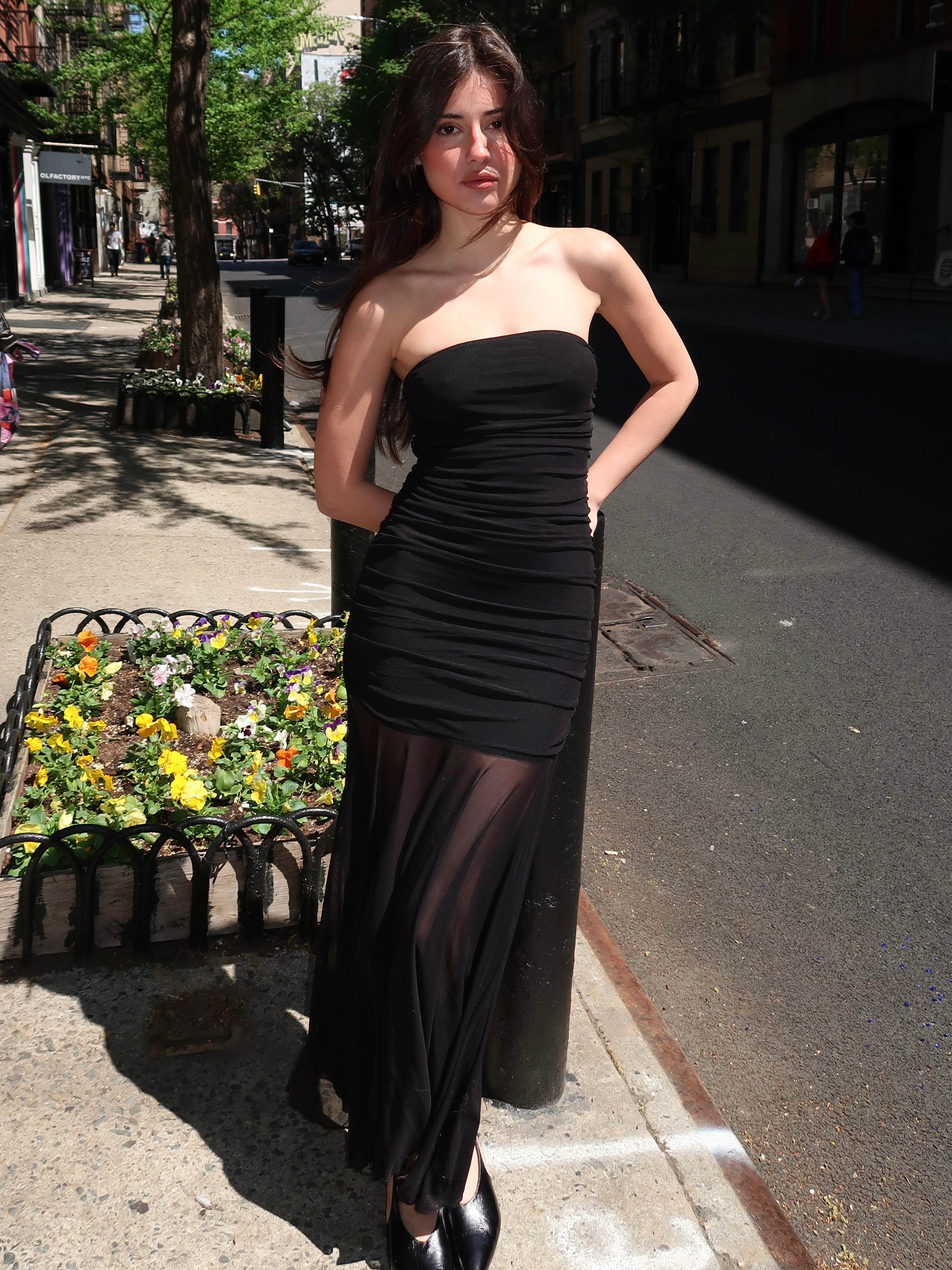 Sierra Tube Maxi Dress in Black