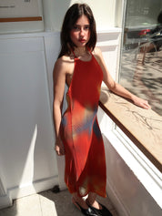 Flowers Pleated Miriam Dress in Multicolor