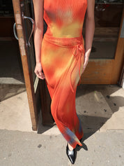 Flowers Pleated Pauline Skirt in Multicolor