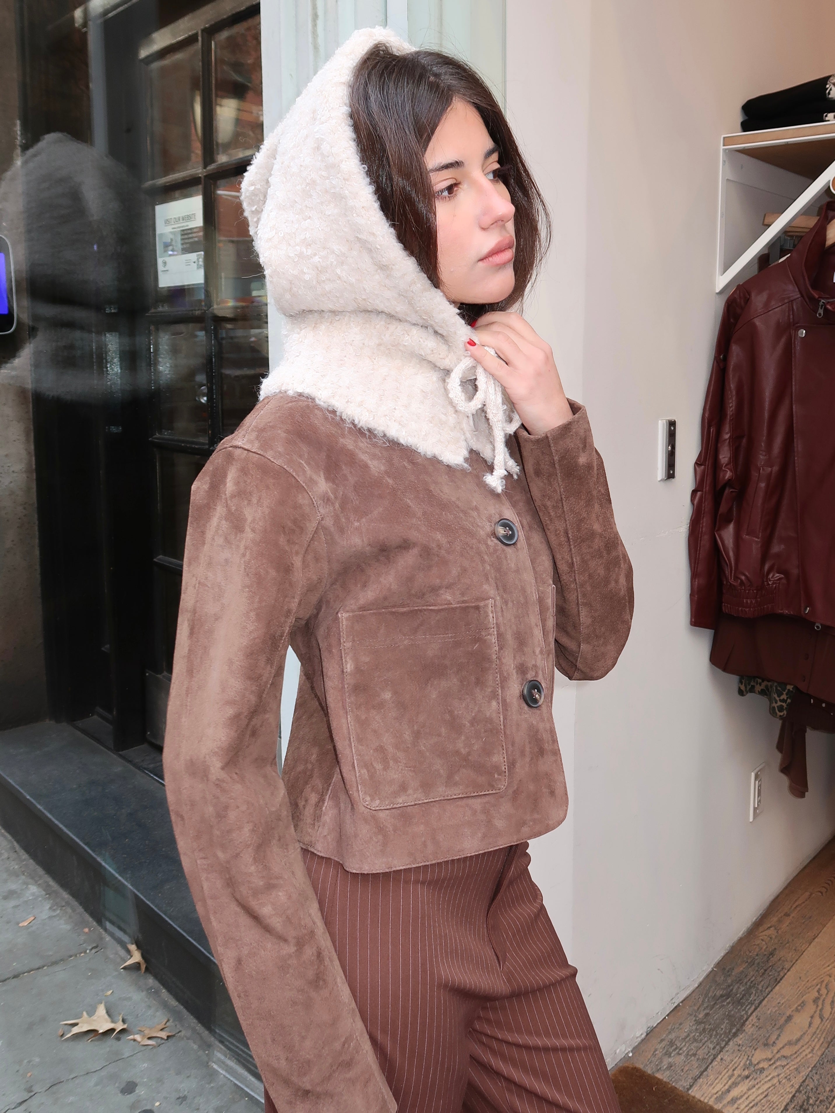 Isalis Balaclava Hood in Oatmeal
