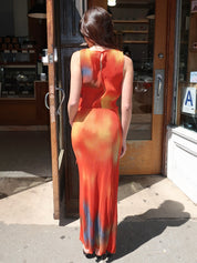 Flowers Pleated Pauline Skirt in Multicolor