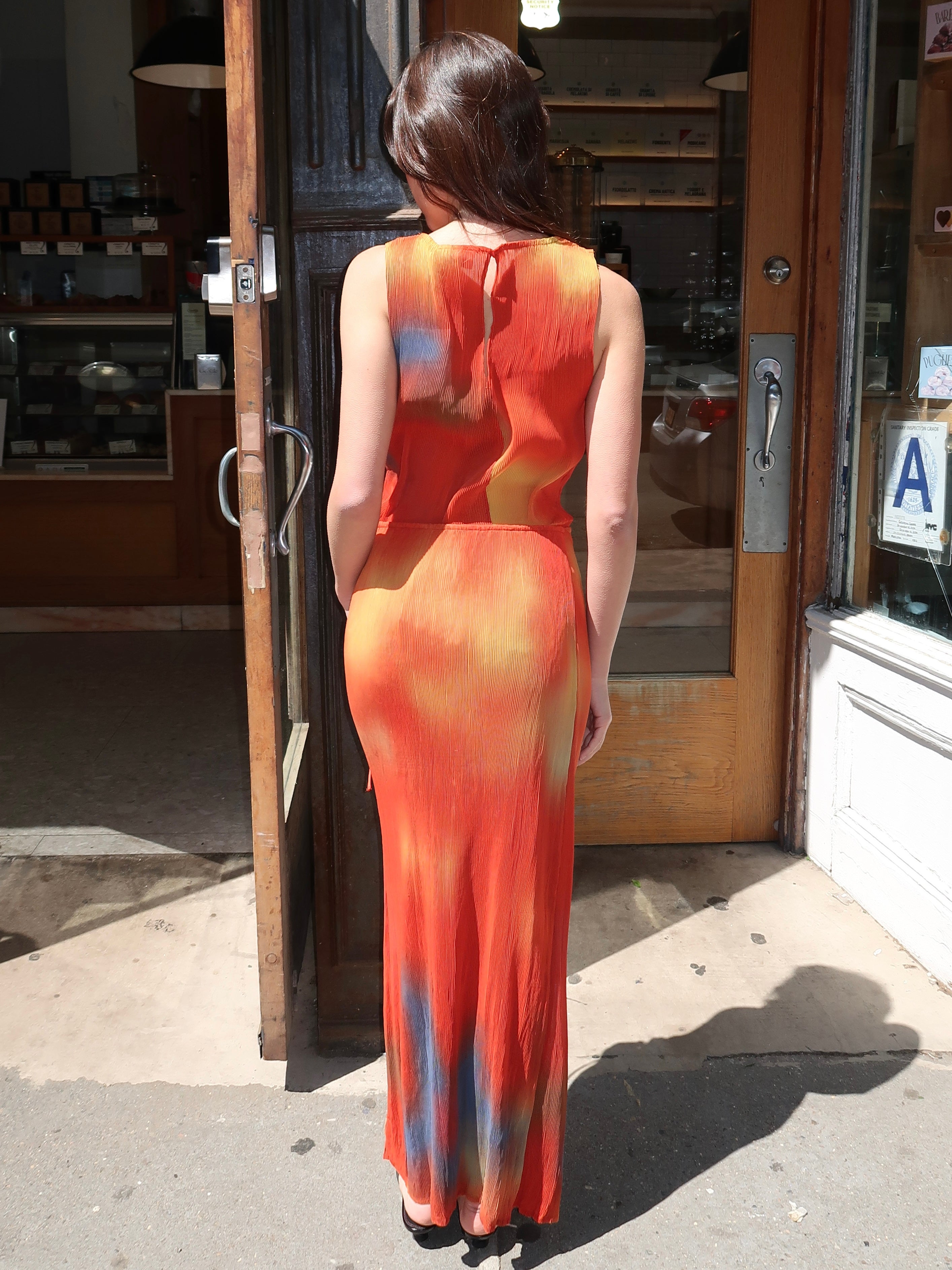 Flowers Pleated Pauline Skirt in Multicolor