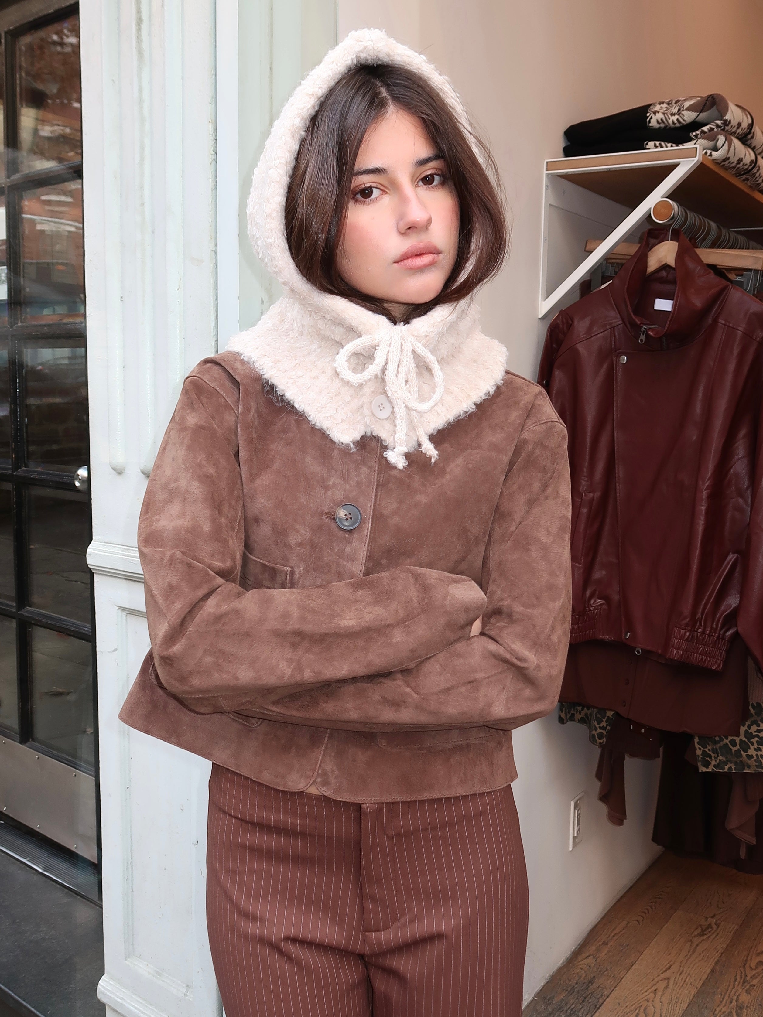 Isalis Balaclava Hood in Oatmeal