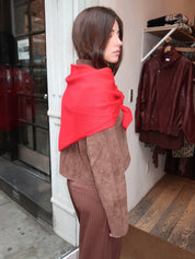 Cashmere Shawl in Red