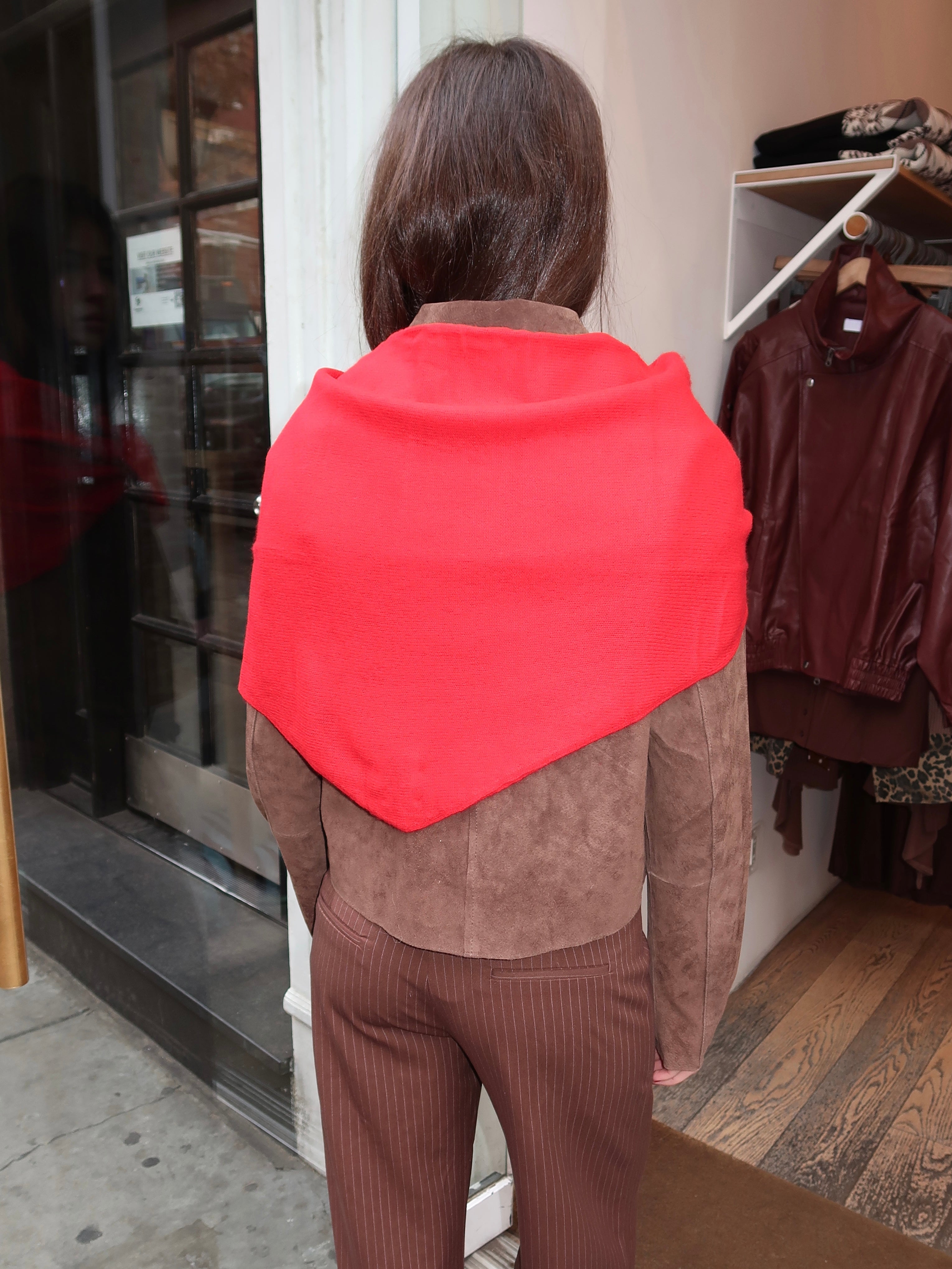 Cashmere Shawl in Red