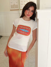Sardines Mirna Tee in White