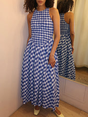 Annah Dress in Ios Check