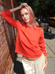 Sophie Jersey Long Sleeve in Red