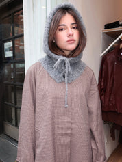 Isalis Balaclava Hood in Grey