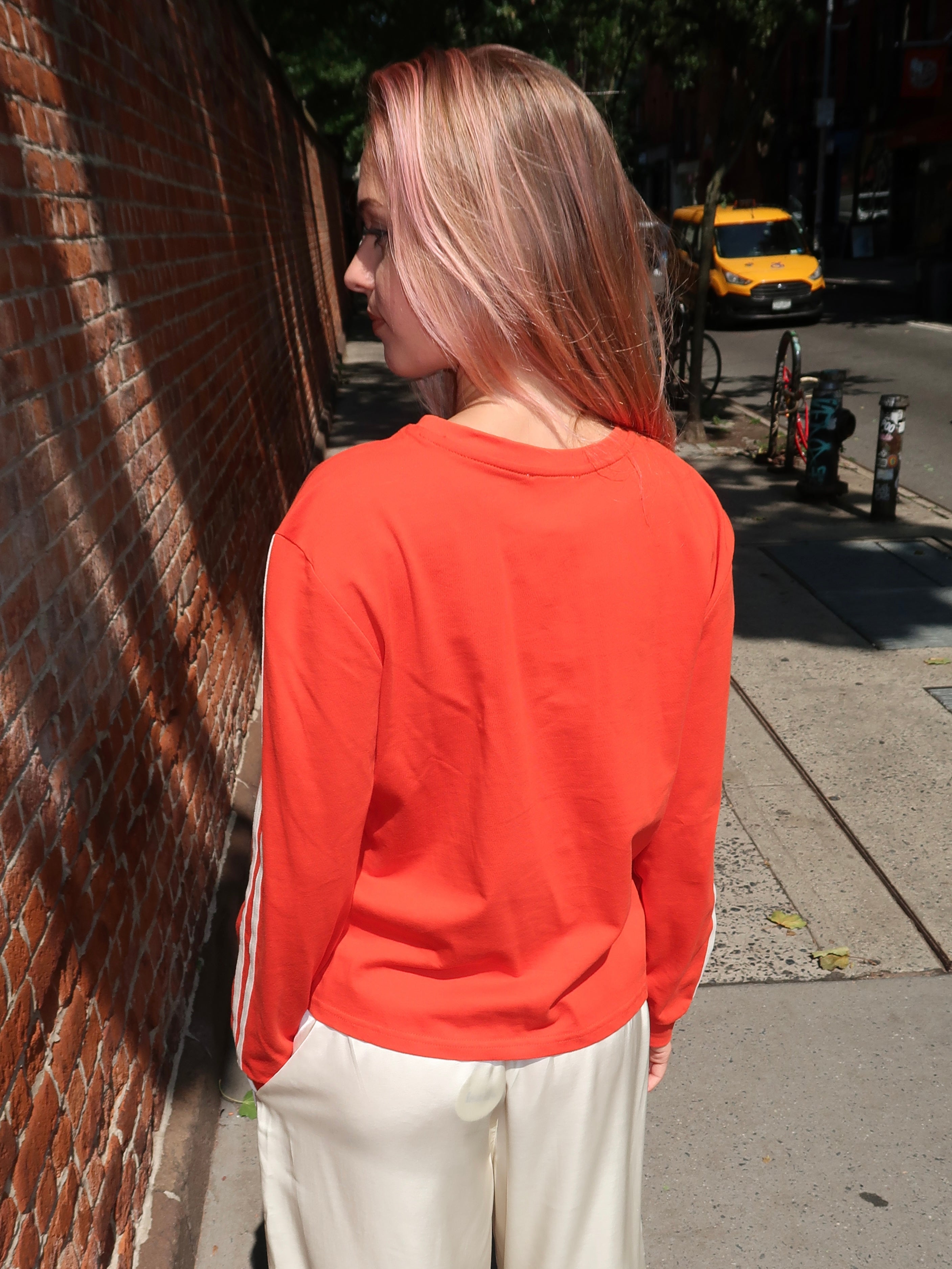 Sophie Jersey Long Sleeve in Red
