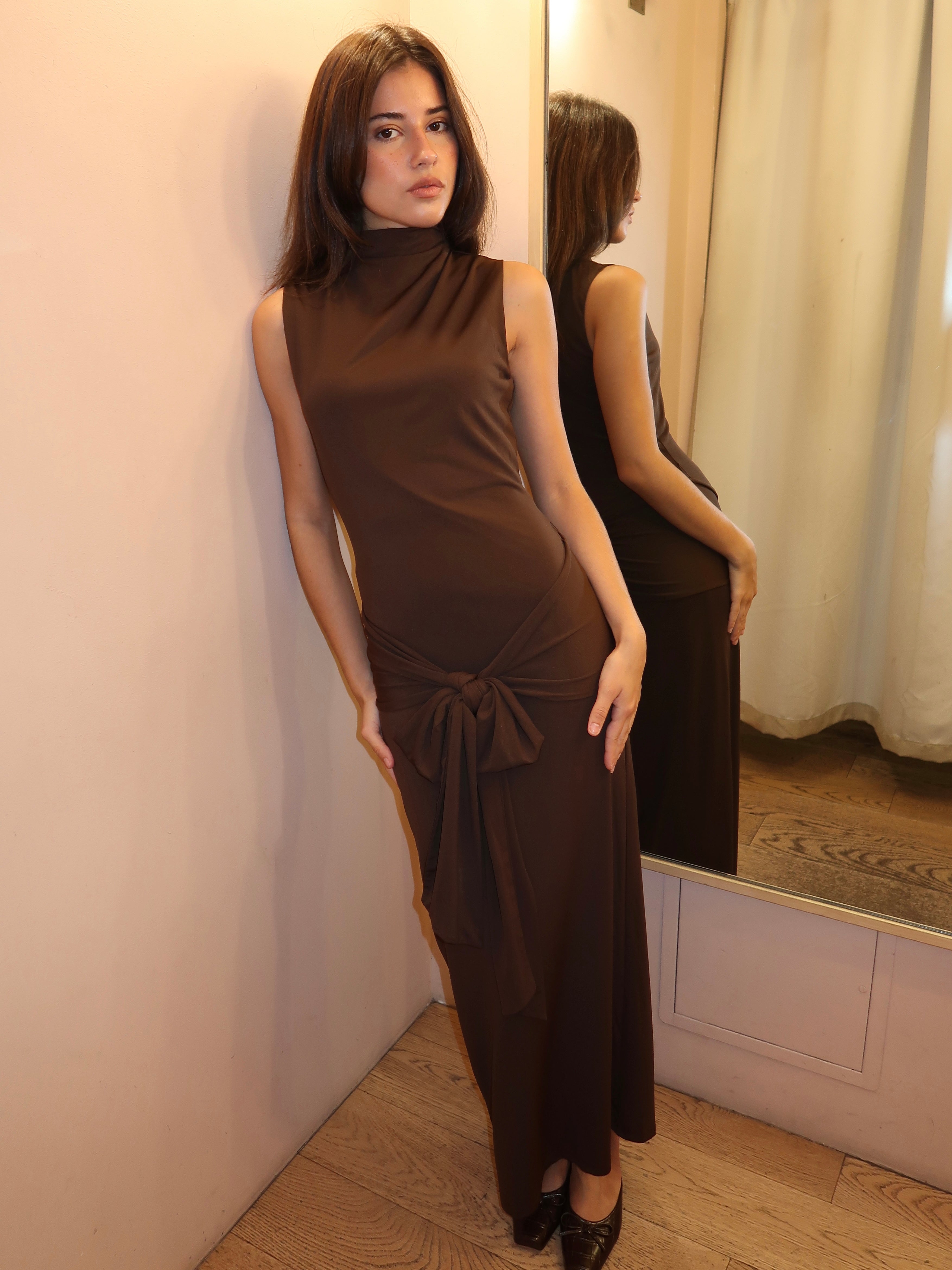 Victoria Dress in Espresso