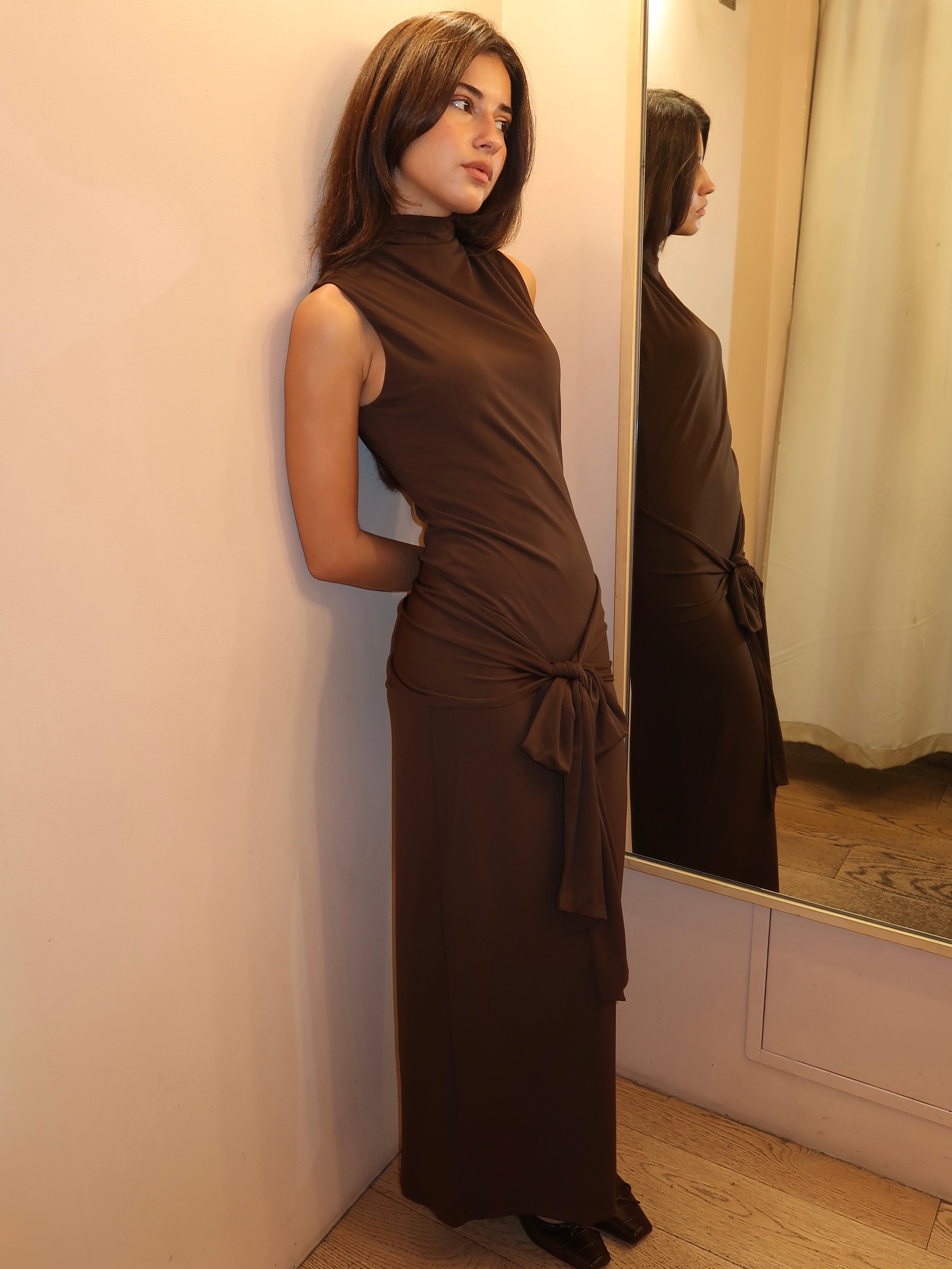 Victoria Dress in Espresso