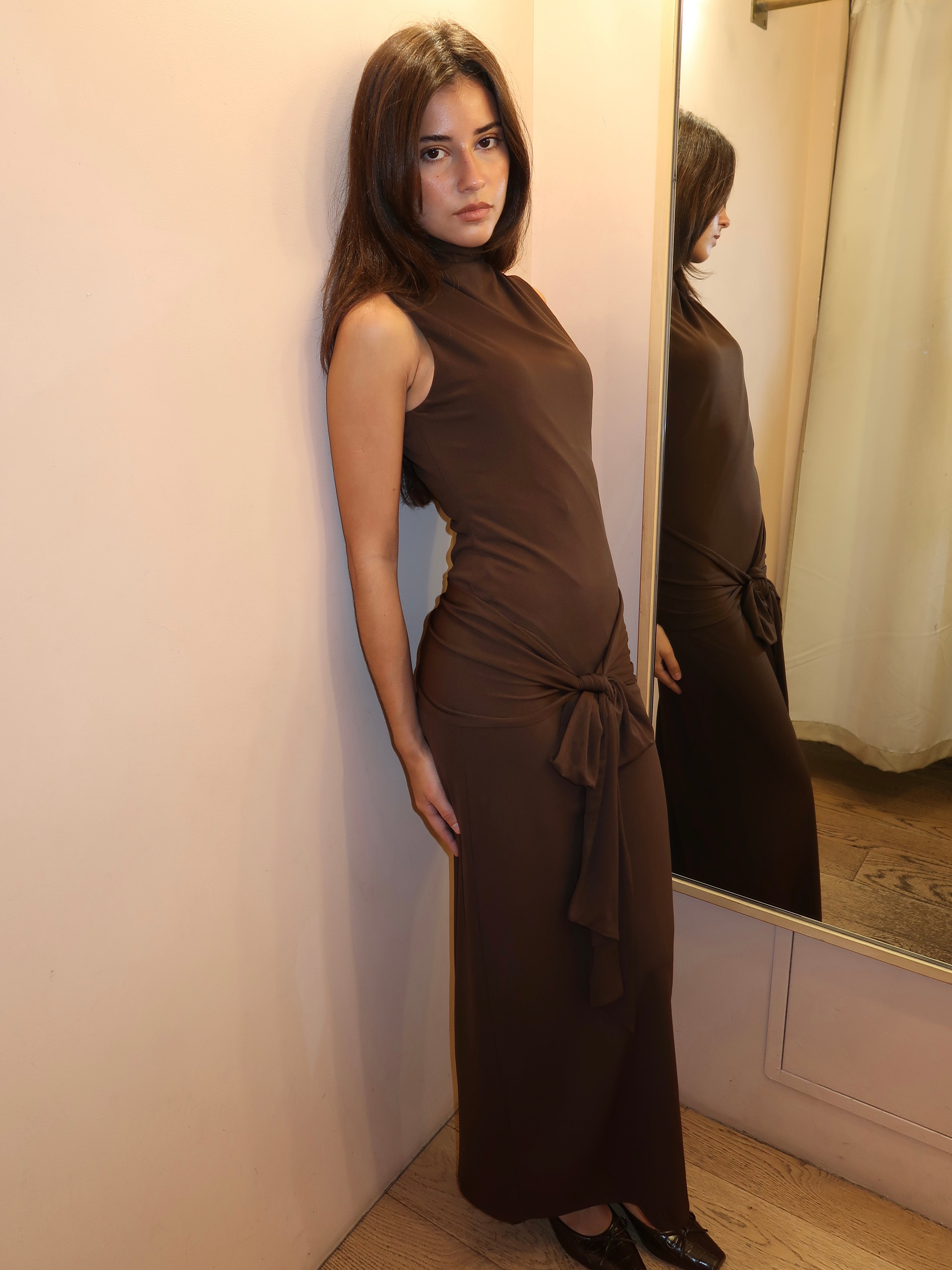 Victoria Dress in Espresso