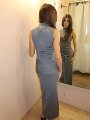 Victoria Dress in Grey