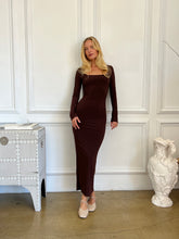 Load image into Gallery viewer, Dayrella Maxi Dress in Brown
