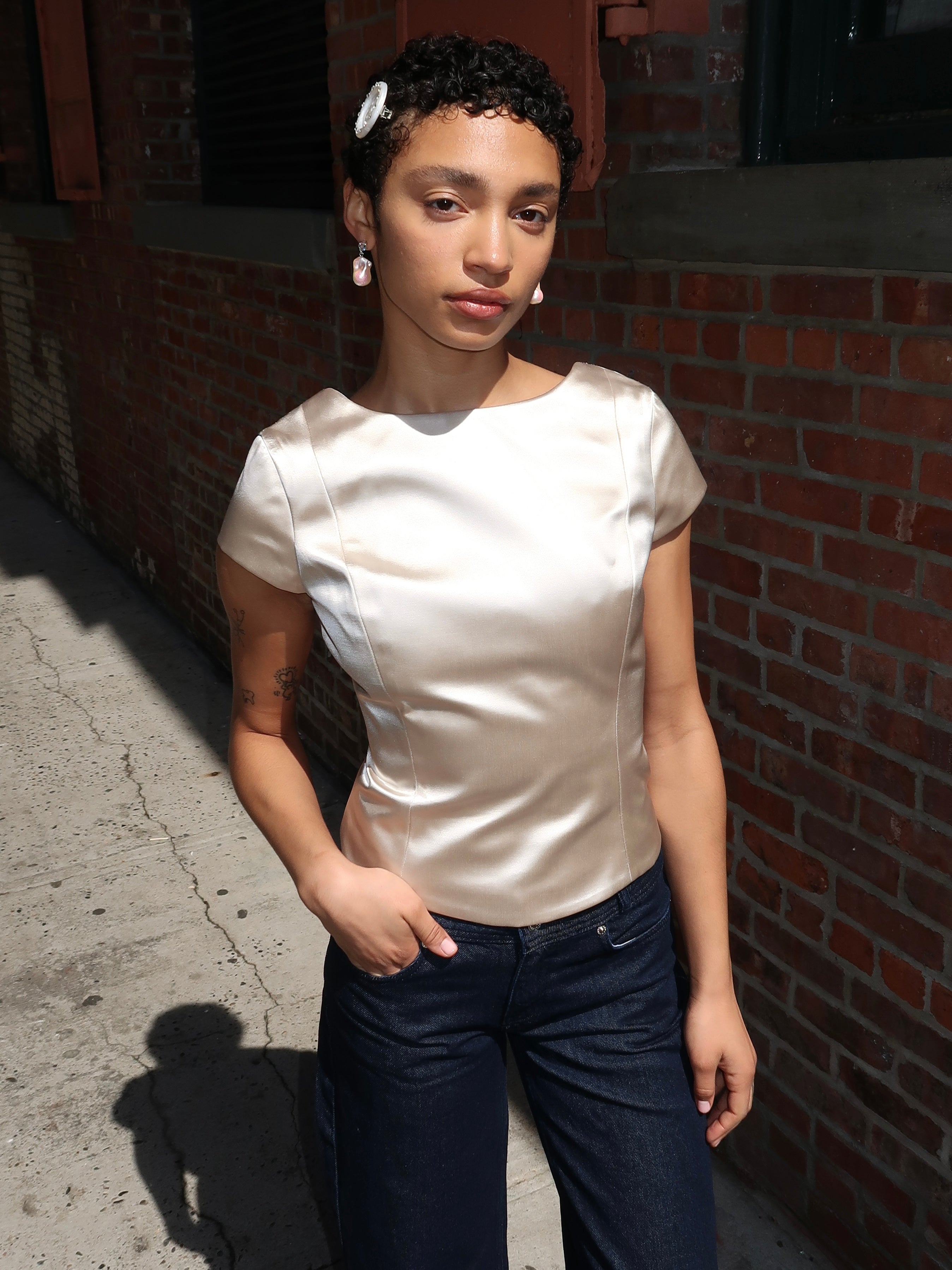 Shelly Top in Champagne