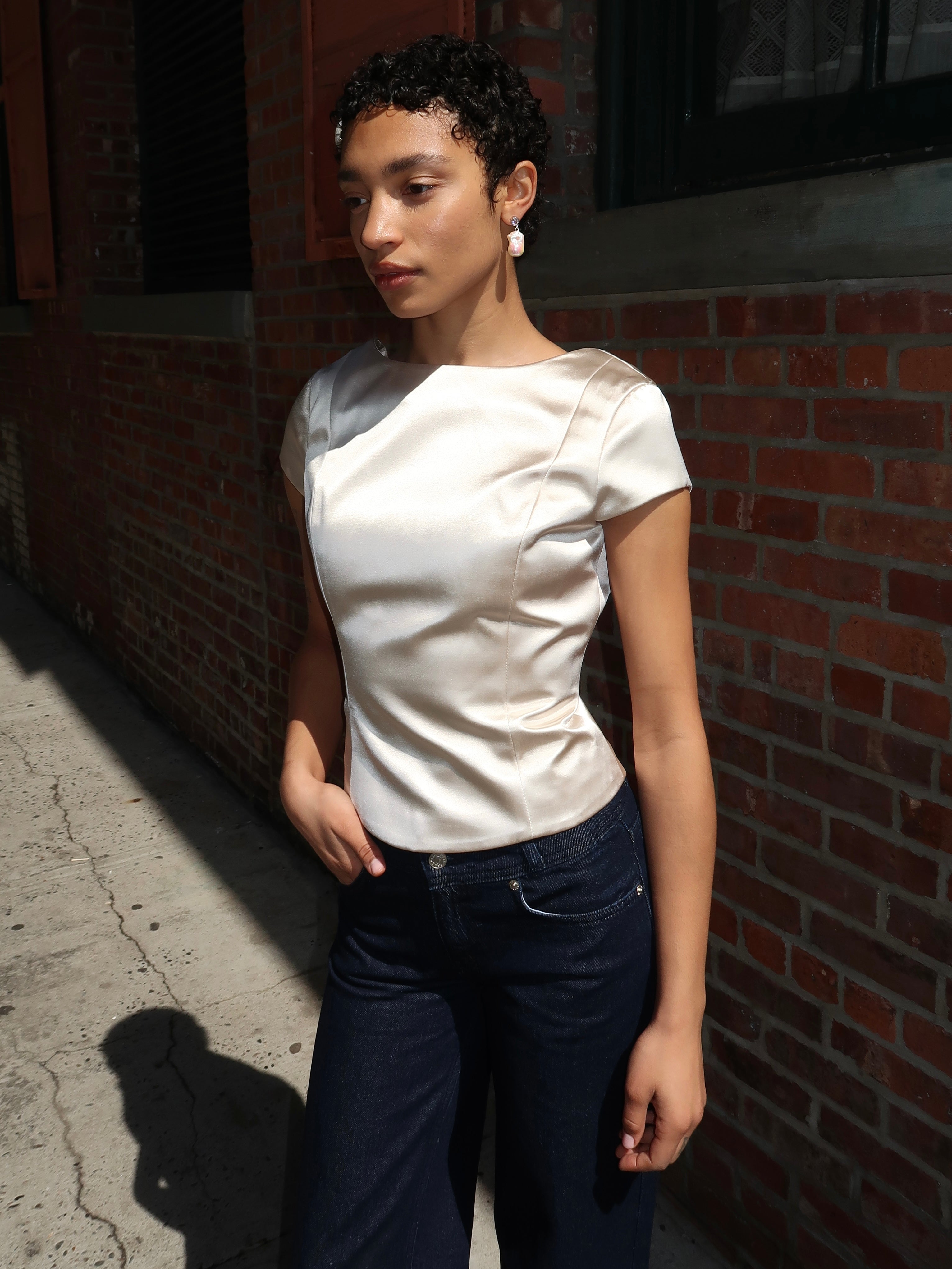 Shelly Top in Champagne