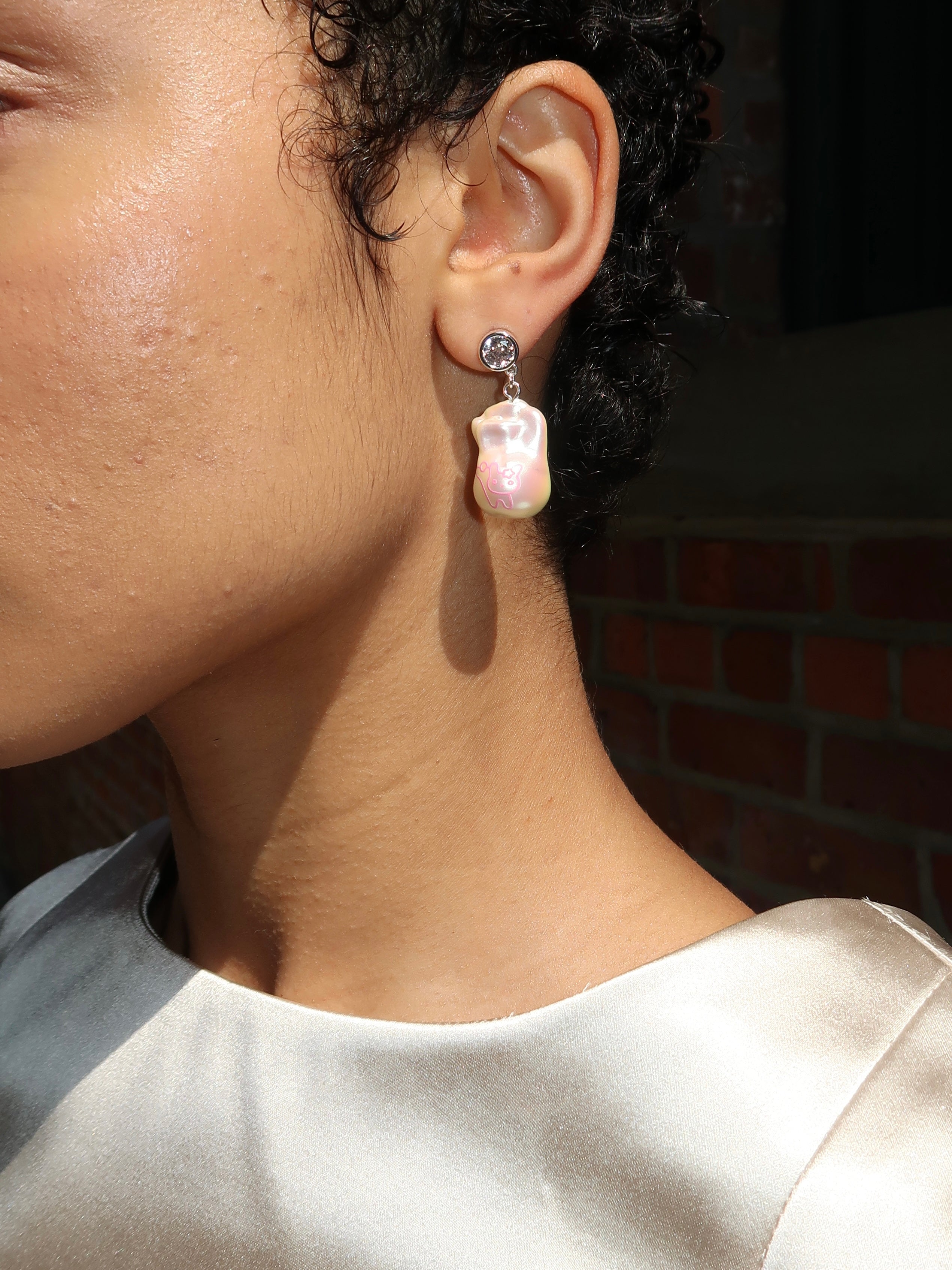 Bunny Pearl Earrings