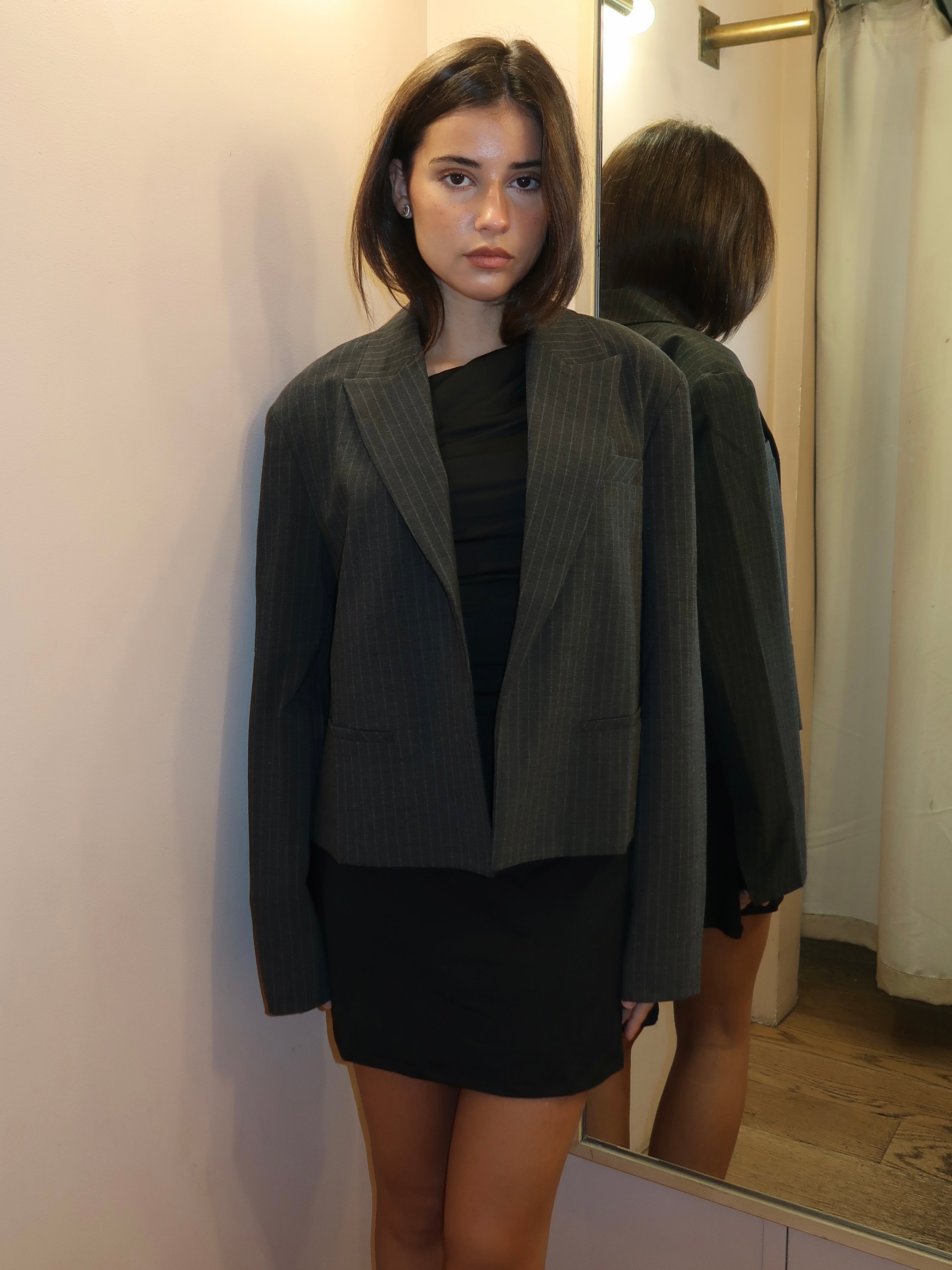 Nerys Blazer in Charcoal