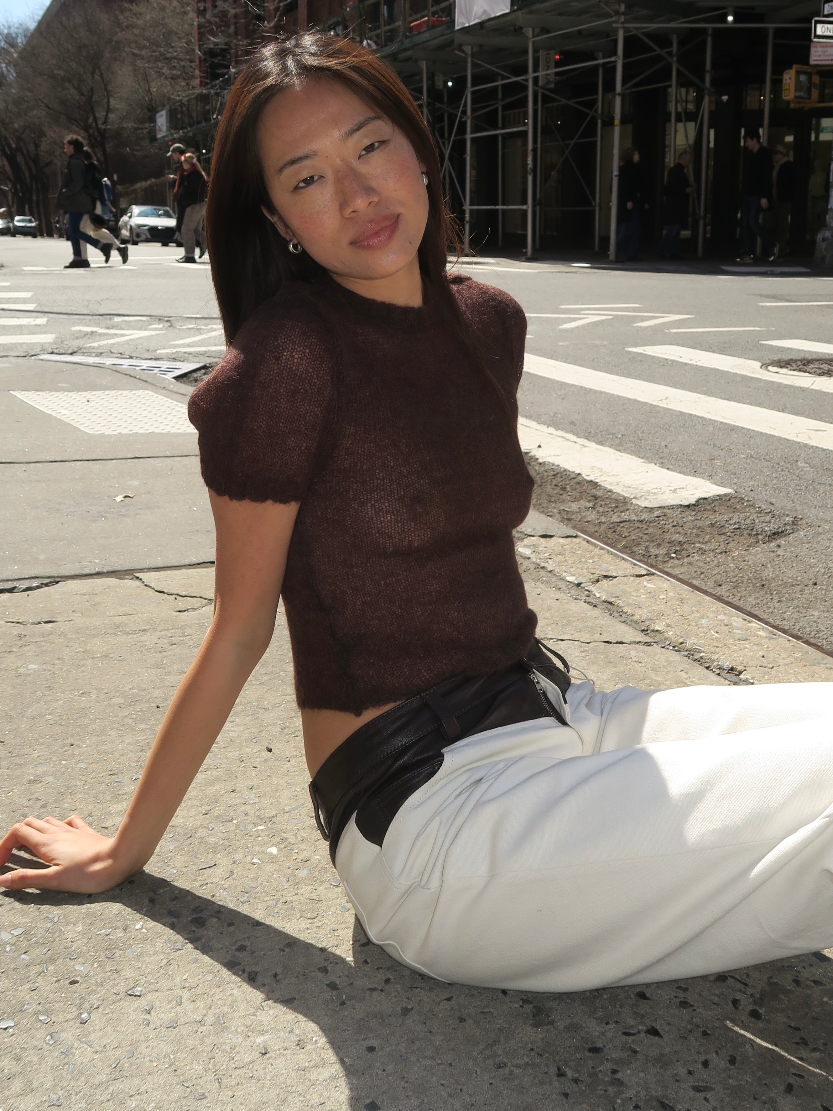 Kiss T-Shirt in Brown