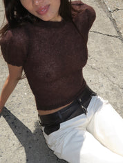 Kiss T-Shirt in Brown