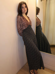 Kaila Dress Leopard Spot Brown