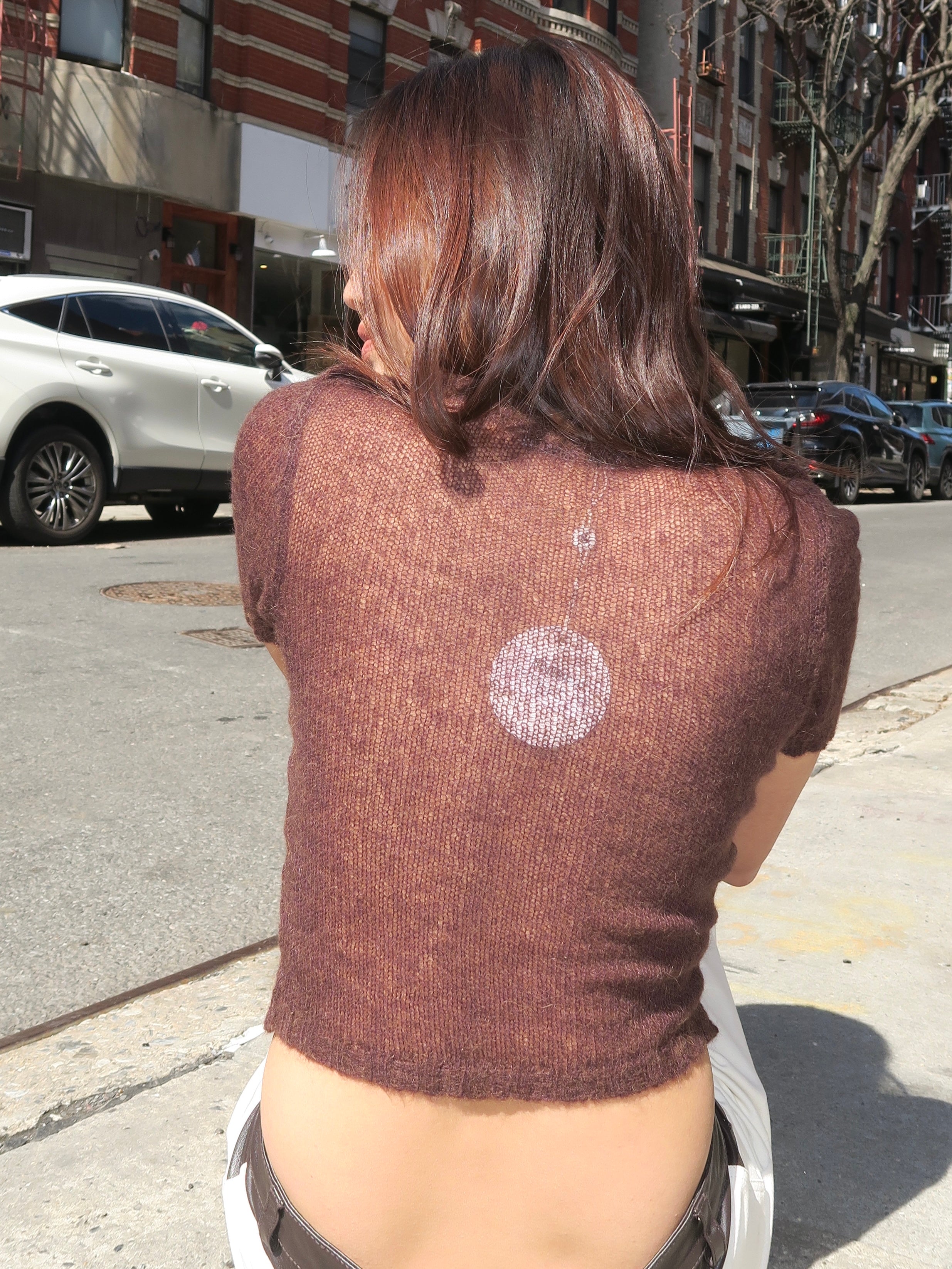 Kiss T-Shirt in Brown
