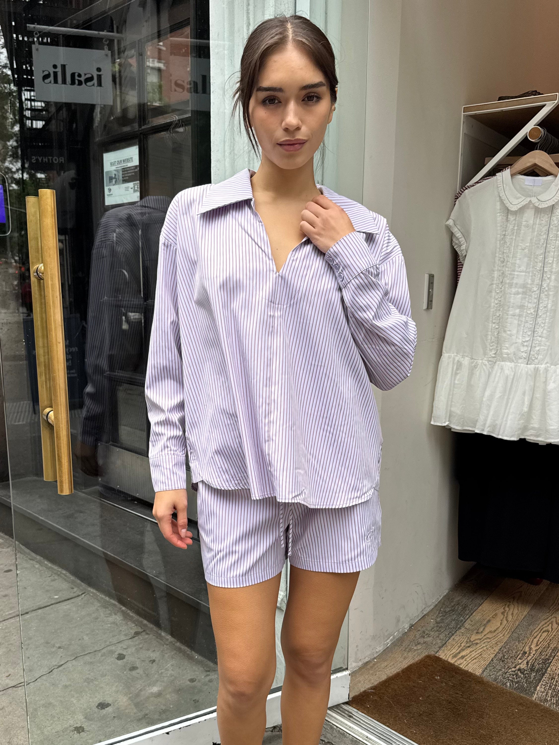 FloRS Shirt in Copper Striped