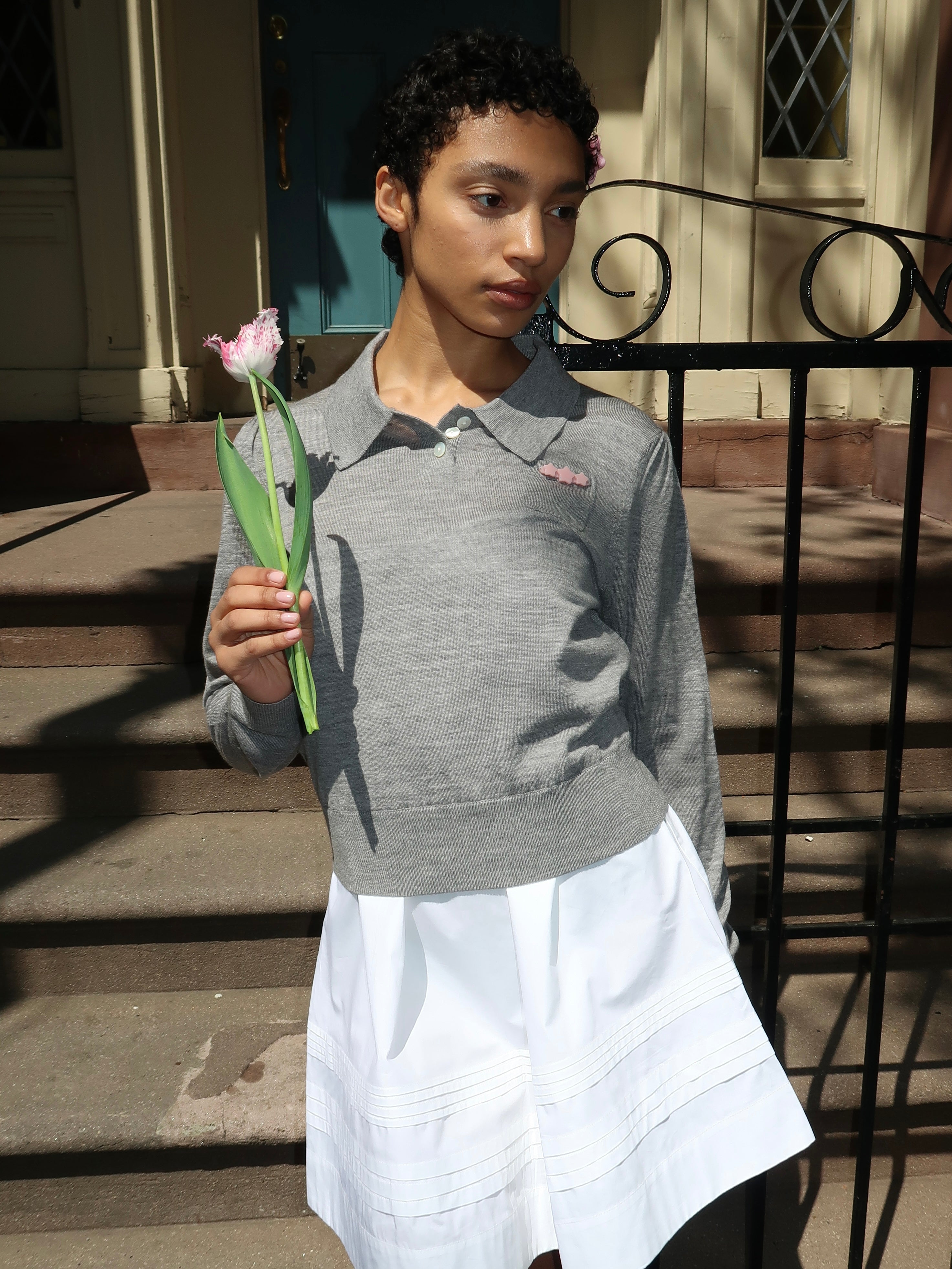 Akira Sweater in Heather Grey