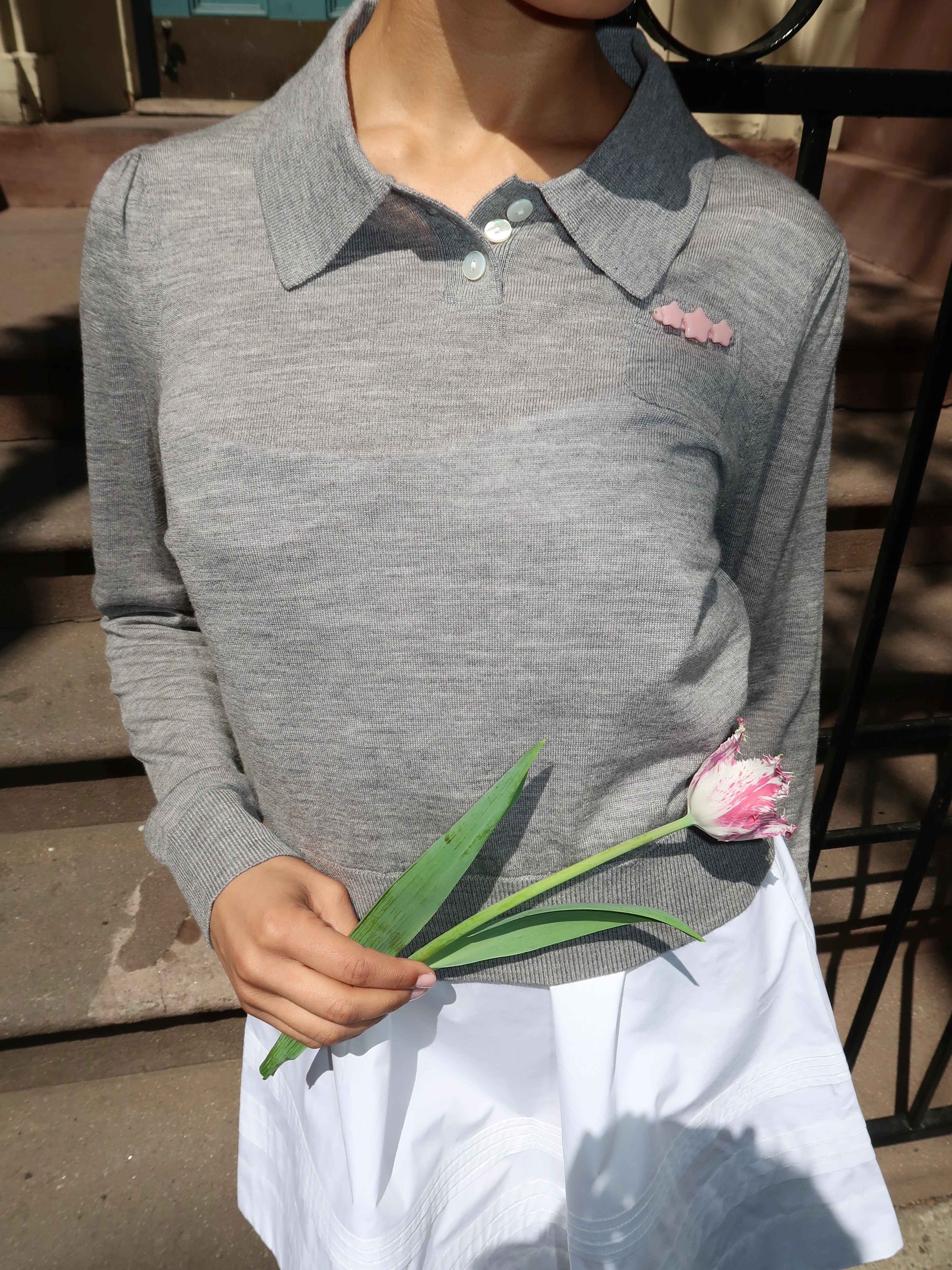 Akira Sweater in Heather Grey