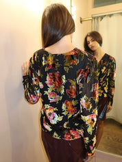 Everlyn Top Countryside Devoré Black