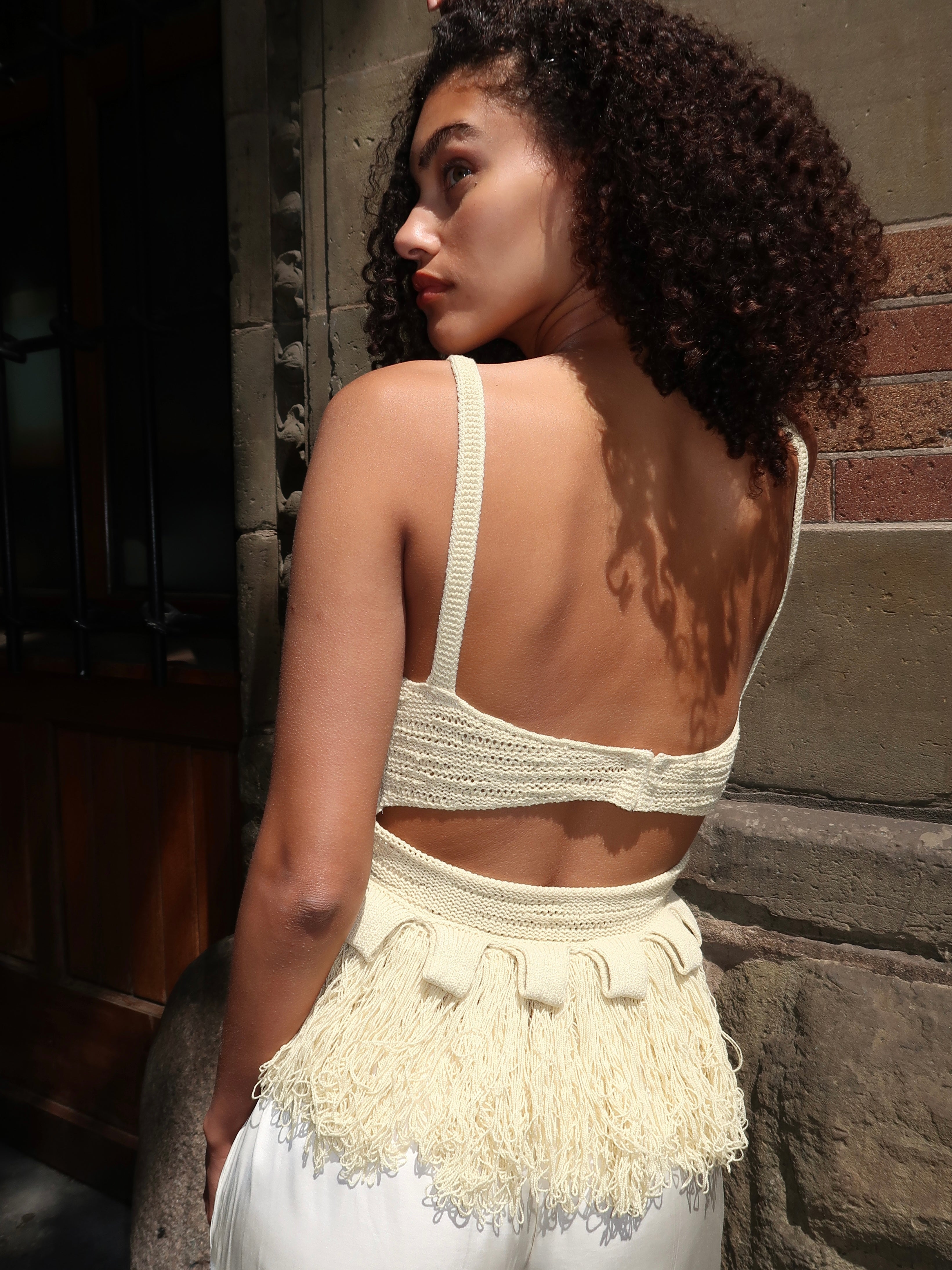 Zulma Top in Dusty Yellow