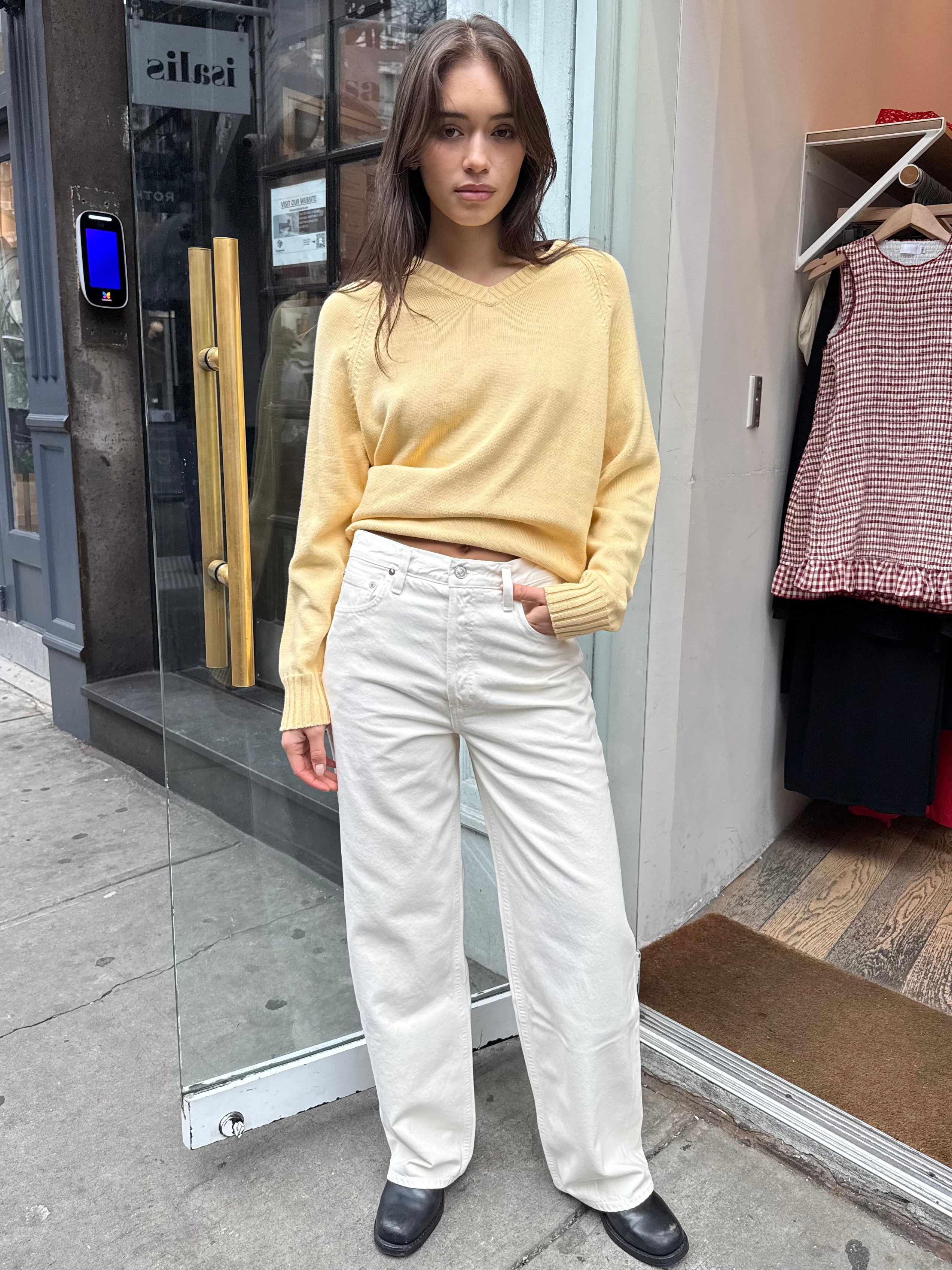 Low Slung Baggy Jean in Solar