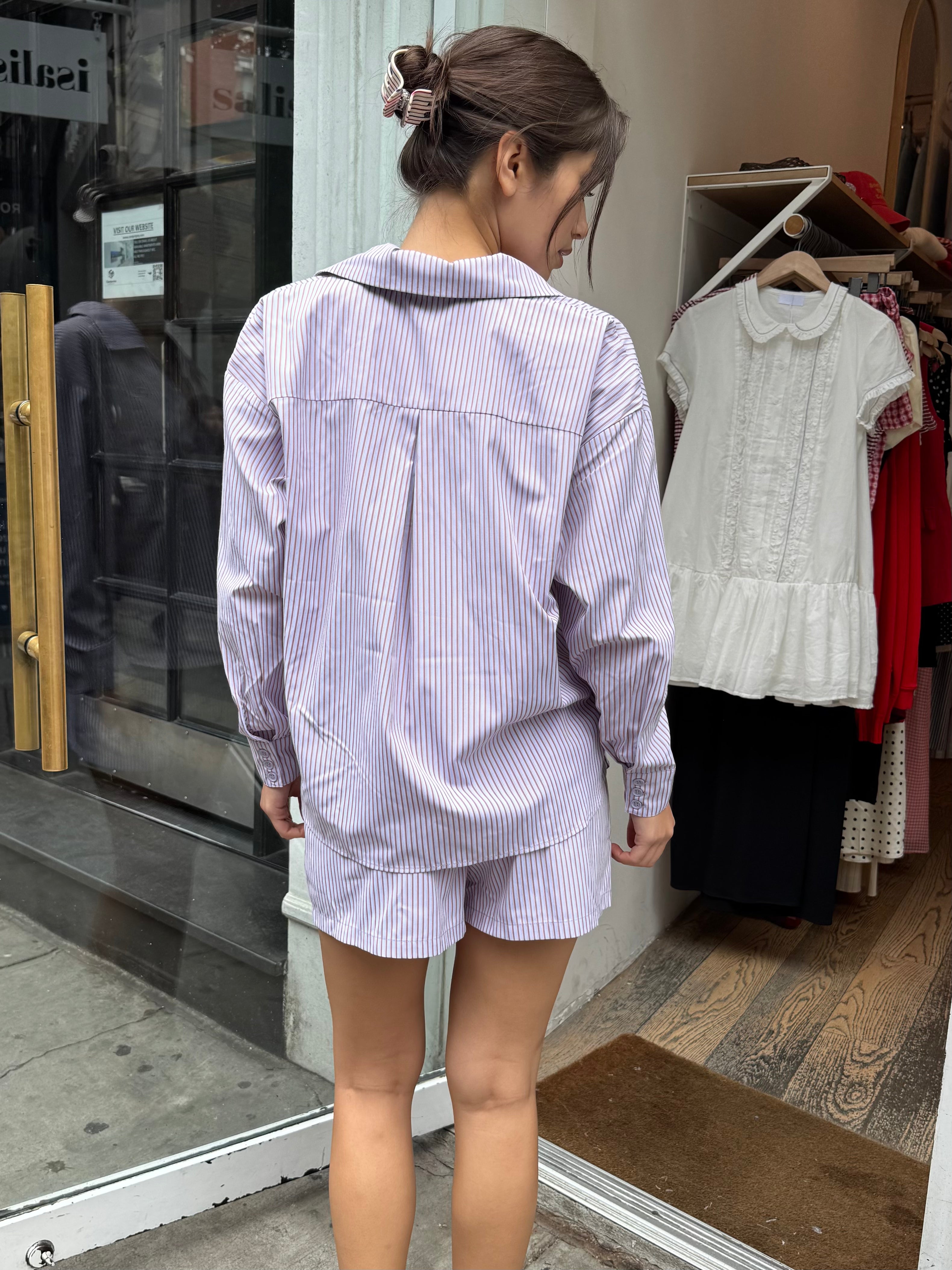 FloRS Shirt in Copper Striped
