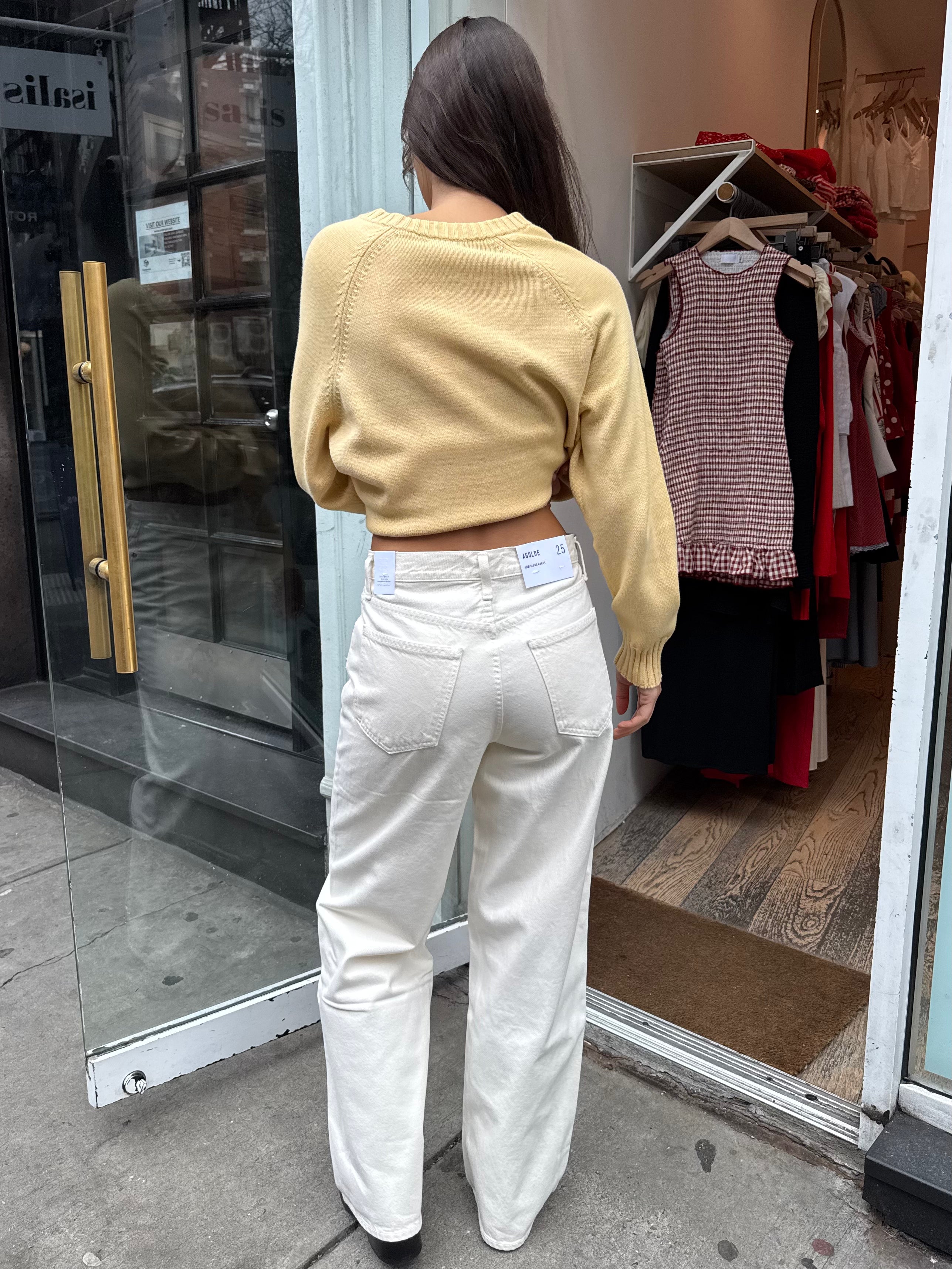 Low Slung Baggy Jean in Solar