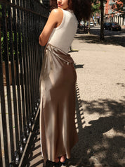 Cobee Dress in Dune/Creme