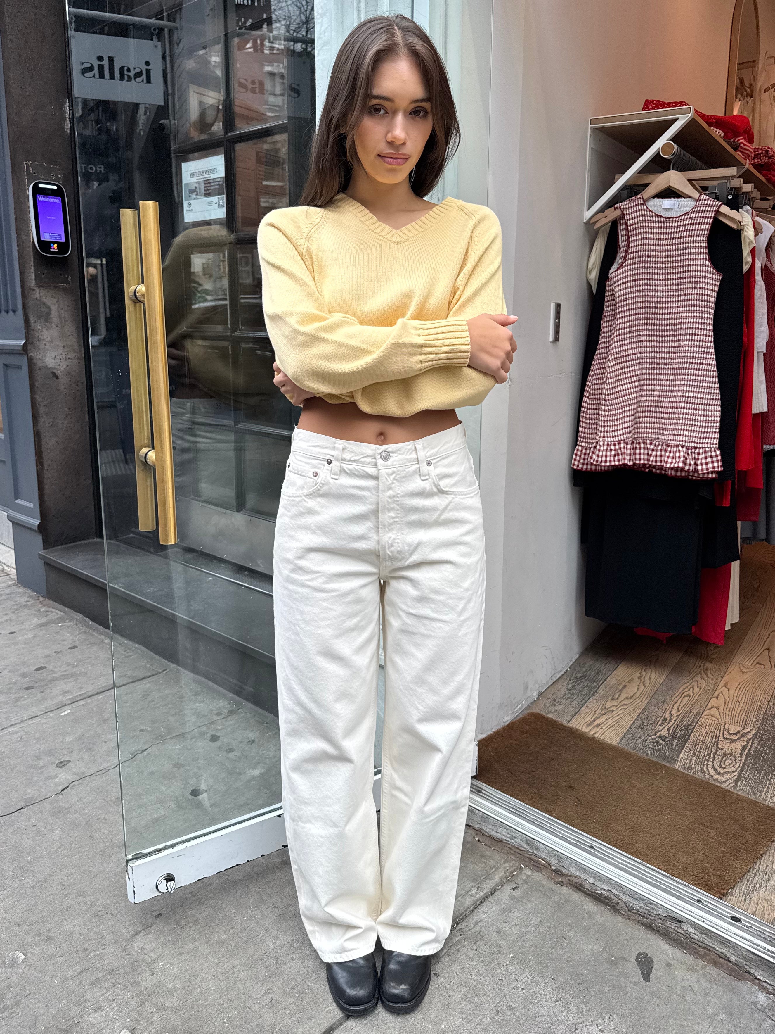 Low Slung Baggy Jean in Solar