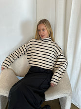 Load image into Gallery viewer, Talbot Turtleneck Knit Top in Stripe
