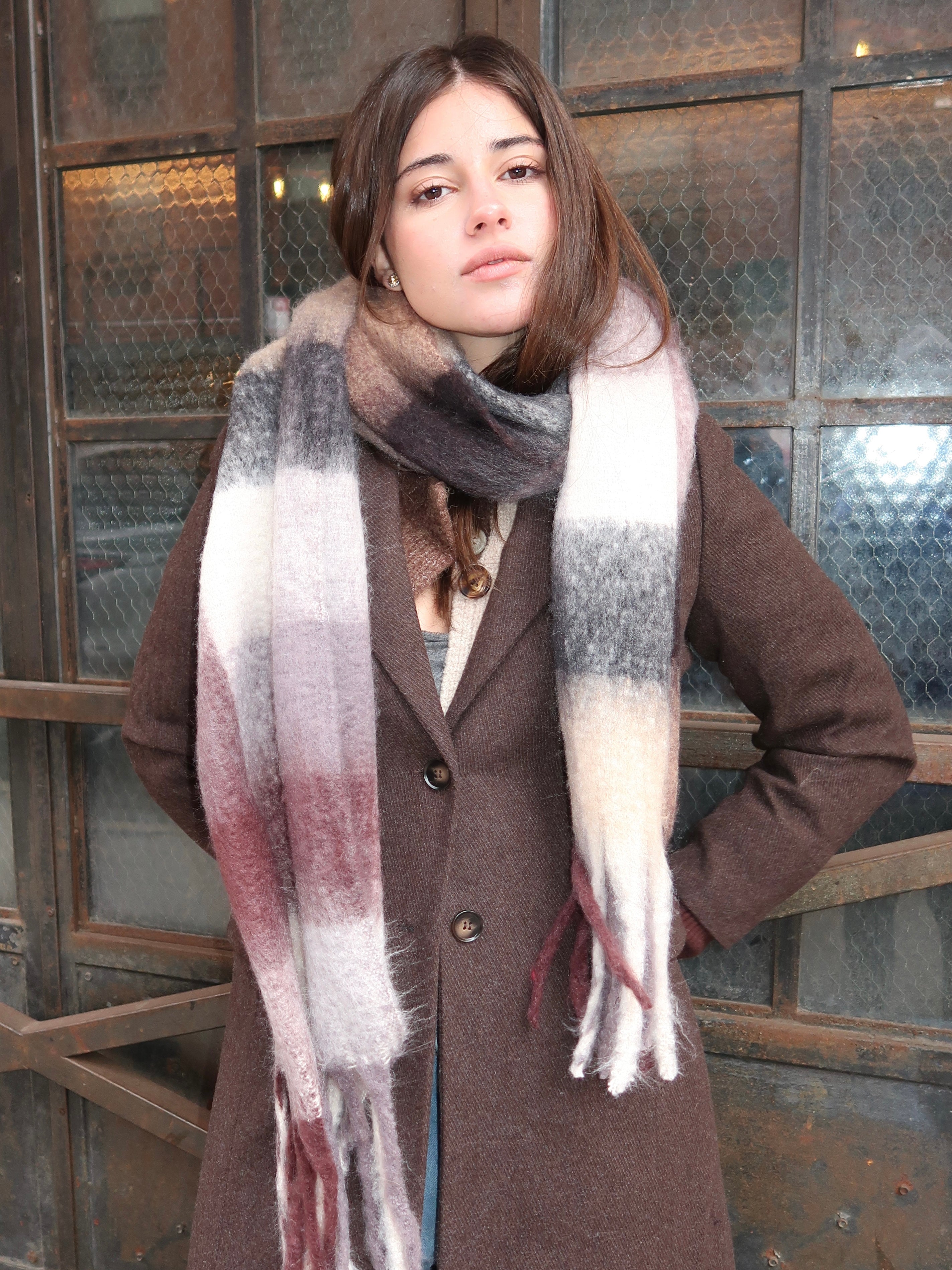 Sweetheart Scarf in Purple Fade